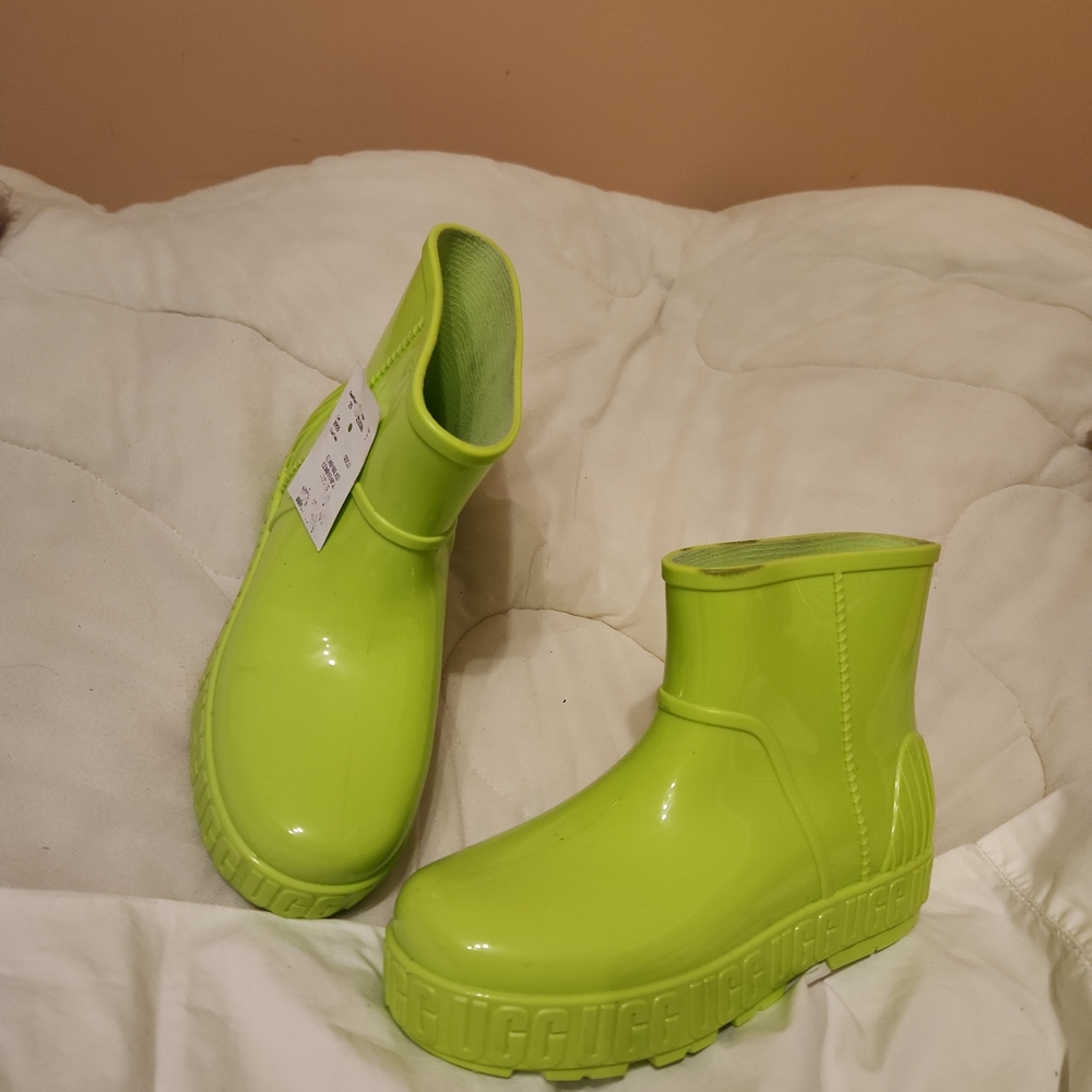 UGG Lime Green Winter & Rain Boots